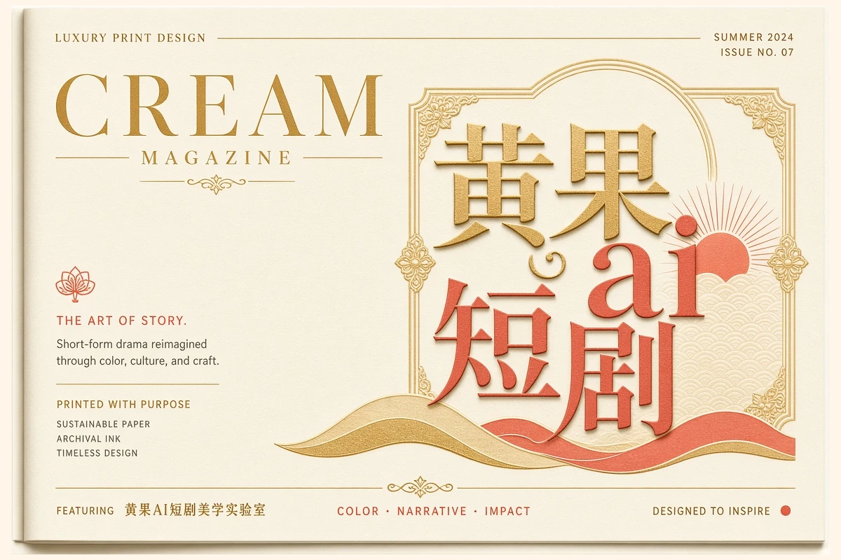 黄果ai短剧品牌视觉